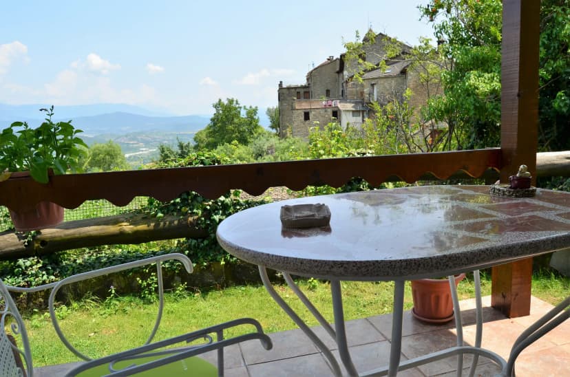Terraza con vistas al valle